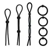 Anéis Penianos Masculinos de Silicone, Anéis de Restrição do Prepúcio Peniano, Brinquedos Sexuais de Retardo, Anéis Penianos Eróticos Vibratórios, Conjunto de 6 Peças