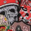 Etiqueta de Bordado Computadorizado Duo Cool Acessórios para Roupas Insígnia Emblema Crânio Cabeça de Fantasma Patch Acessórios para Sapatos e Chapéus Bolsa Patch de Tecido