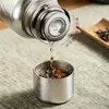 Garrafa Térmica de Titânio Puro Display Mecânico de Temperatura com Alça Grande Capacidade Panela de Cozimento Lenta para Exterior Chaleira para Chá Escritório Casa Panela de Titânio Personalizada