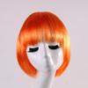 Cross Border Halloween Preto Estudante Cabelo Cos Peruca Bobo Cabeça Verde Cor Feminina Short Straight Hair Party Dress Up