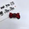 Tecido Xadrez Vermelho Laço de Doce Acessórios de Cabelo Infantis DIY Artesanal Produtos Semi-Acabados Capa de Celular Acessórios para Sapatos e Meias