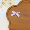 Lazo de poliéster de 1 cm hecho a mano de stock de fábrica para lencería, accesorios para el cabello y artículos decorativos, lazos de cinta en cajas de regalo