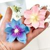 Simulação Feltro à Mão Tecido Cabeça de Jasmim DIY Cabeça Dai Material para Pente de Cabelo Flor Bolsa de Materiais Presente Acompanhante Caixa Decorativa Flor Artificial
