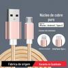 Adequado para Celulares Android Tipo C e Apple 1,2m 3m Cabo de Carregamento Estendido Trançado de Nylon Cabo de Dados de Carregamento Rápido 3A