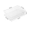 Caja de almacenamiento transparente de PET para escritorio, organizador de cajones para cosméticos y mascarillas faciales de dormitorio, caja de almacenamiento para bocadillos y artículos varios