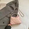Bolso de hombro y bandolera de cadena con patrón de rombos de alta gama transfronterizo para mujer, nuevo diseño de nicho de moda 2026