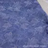 Tela de Mezclilla Lavada Jacquard con Patrón de Flor de Jacarandá para Ropa, Jeans, Faldas, Camisas, Ropa Infantil y Ropa de Mujer
