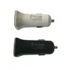Nuevo cargador de coche cuadrado de doble puerto 5V2.1A Anillo de galvanoplastia Halo Cargador de coche USB Cargador de coche Electrónica para coche