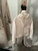 XIA'X Xia Xia Ya Tou Outono e Inverno Versátil Acolchoado Quente à Prova de Vento Zíper Cardigan Casual Jaqueta Curta com Capuz Top