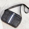 Bolso de Hombro Horizontal Estilo Coreano para Hombre de Calle Bolso Cruzado de Pareja para Hombre a la Moda Bolso Cuadrado Pequeño con Letras Bolso de Marca de Moda para Hombre