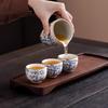 Conjunto de Chá de Cerâmica com Bule, Xícaras de Chá, Gaiwan e Xícara de Fairing, Conjunto Completo em Caixa de Presente, Conjunto de Chá Estilo Chinês