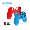 PS4 gamepad manga de silicone top cap P4 alça manga de silicone P4 alça manga de borracha macia com tampa de elevação do balancim
