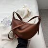 Bolso de Cuero Suave Texturizado para Mujer 2024 Nuevo Bolso Cruzado Versátil de Moda Diseño Nicho Bolso de Hombro Único por Bei Yang Yong y Li Zhu You