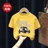 Ropa de Verano 2026 para Niños, Camisetas de Algodón Puro de Manga Corta, Nuevas y Elegantes Prendas de Moda para Niños