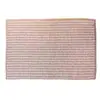 Tapete de Banheiro Antiderrapante Confortável 38cm x 58cm Chenille Branco e Bege - Lyor