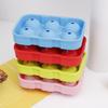 Caja de cubitos de hielo de silicona personalizada de varios tamaños, de grado alimenticio, creativa, con tapa, molde de silicona para hielo engrosado