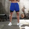 Shorts de Corrida Crazy Muscle Masculino Fitness Esportes Lazer Solto Treinamento Camada Dupla Calça de Basquete Americana Explosões Transfronteiriças