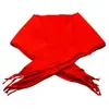 Bufanda grande roja de algodón grueso al por mayor, tela de seda, bufanda roja de 1.3 m - bufanda roja universal para estudiantes de primaria de los grados 1-6