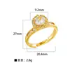 Europa y Estados Unidos joyería de moda transfronteriza cien personalidad apertura ajustable diamante mariposa estrella amor cobre micro incrustación anillo