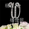 Tarjeta de inserción para tarta de boda, comercio exterior, oferta especial, accesorios para tarta de boda, grandes, 26 letras ABCD, diamante completo
