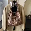 Bolsa de Lona Casual de Gran Capacidad para Mujer 2025 Nuevo Bolso Cruzado Versátil para Viajes Diarios Bolso Tote Relajado Bolso Cubo