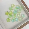 Acrílico Sellado en Oro Flor de Cinco Pétalos Bicolor Base para Ramo DIY Accesorios para el Cabello Vintage Materiales Cuentas Sueltas