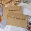 Bolsa envelope C6 personalizada e espessa para uso transfronteiriço, papel kraft simples e liso para convites estilo ocidental, papel de carta requintado de alta qualidade