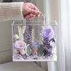 Caja de regalo con diseño de flor eterna, portátil, de acrílico, para San Valentín, confesión, propuesta de matrimonio, regalo de cumpleaños, disponible al por mayor.