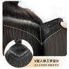 Peluca de mujer de cabello largo, extensión de cabello de una sola pieza, aumento de volumen, esponjoso, sin costuras, simulación de cabello largo y rizado, almohadilla de onda grande, pieza de cabello