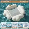 Nueva Cama Flotante Inflable para Adultos con Rayas de Red, Sillón Flotante Plegable, Juguete Inflable Transfronterizo para Niños