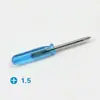 Destornillador Phillips 3.0 transparente de cristal mini de 95 mm de largo Destornillador pequeño de 3 mm Destornillador al por mayor