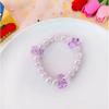 Pulsera para jugar con placa de Bodhi imitación color degradado para niñas pulsera de cuentas de vidrio pulsera de cuentas para estudiantes de primaria las niñas pueden platear
