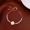 Pulsera de gota de agua de circón extraíble transfronteriza, nicho de lujo ligero de alta gama, diseño simple y versátil para el uso diario