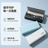 Estuche de gran tamaño para gafas de alta gama, sedoso, portátil, resistente a la presión, con tacto premium, estuche de almacenamiento portátil para gafas