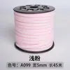 Cuerda de Piel de Ciervo de 3 mm Cuerda de Cuero Doble Cara Coreana Cuerda de Terciopelo Correa de Correa de Piel de Vaca Cuerda de Gamuza Caja de Regalo Cuerda de Terciopelo Decorativa