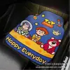 Alfombrillas de Coche de Dibujos Animados Transfronterizas, Universales para Múltiples Modelos de Coche, Decoración de Coche, Terciopelo de Cristal, Antideslizantes, Resistentes a la Suciedad y de Fácil Cuidado
