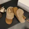 Sapatos de Algodão Jialuoya Femininos Inverno Novo Estilo Totalmente Fechados Podem Ser Pisados Acolchoados Quentes Slip-on Casuais Sapatos de Uso Duplo