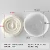Jiahui Mei Velas Aromáticas Redondas Luna Adornos Molde de Silicona DIY Luna Creciente Piedra Difusora Herramienta Abrasiva de Yeso