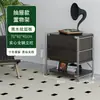 Armário de revistas com porta basculante estilo tronco de árvore Estante estilo japonês Estante com prateleiras Armário com gavetas Armário lateral para sala de estar Armário de armazenamento para entrada Armário de armazenamento nórdico