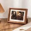 Porta-retrato de mesa de madeira simples com toque de luxo foto 6 polegadas 7 polegadas 8 polegadas a4 para pendurar na parede moldura de arte moldura vazia personalizada