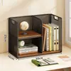 Estante de almacenamiento de escritorio multicapa, organizador de escritorio, escritorio de oficina, dormitorio estudiantil, estantería de mesa de arte de hierro simple y pequeña