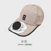 Sombrero con Ventilador de Carga Solar para Adultos, Sombrero de Sol de Pesca Transpirable, Sombrero de Malla para Hombres y Mujeres, Sombrero con Visera para Protección Solar al Aire Libre en Verano