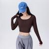 Tops Deportivos de Canalé para Mujer Otoño 2025 Ropa Nueva de Yoga Cortos Ajustados Ropa para Correr Entrenamiento Fitness