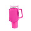 Material de buceo, monedero antideslizante, juego de vasos de hielo absorbentes para coche, bolsa de almacenamiento, juego de vasos aislantes con asa para hielo de 40 oz