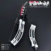 Periférico de juego CSGO impresión a color cuchillo mariposa curvo dos Simov entrenamiento sin filo cuchillo de entrenamiento de práctica accesorios