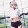El cielo del borde de la primavera sol campo cúpula niña traje cos traje de gimnasia disfraz de cosplay conjunto completo