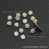 Plugue de ouvido de aço inoxidável Forma de cogumelo Plugue de ouvido Tampa de plástico Aço inoxidável Hamburg Ear Plug Ear Plug Brinco Stud Acessórios