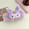 Linda Pulsera de Muñeca Kuromi para Lavado Facial, Resistente a la Humedad, Impermeable y Absorbente de Agua, Pulsera Infantil para Lavarse, Mangas No Húmedas, Funda para Accesorios del Cabello para Mujeres