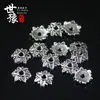 Liga Prata Xizang Flor Tampa Recipiente Contas Liga Retro Flor Tampa DIY Joias Acessórios de Material para Borla