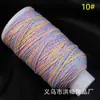 Hilo de Algodón Teñido por Sección Retorcido a Mano con Color Gradiente Cielo Estrellado de Xizang Dorado Cuerda para Colgante Pulsera Collar Tejido a Mano DIY Juguete